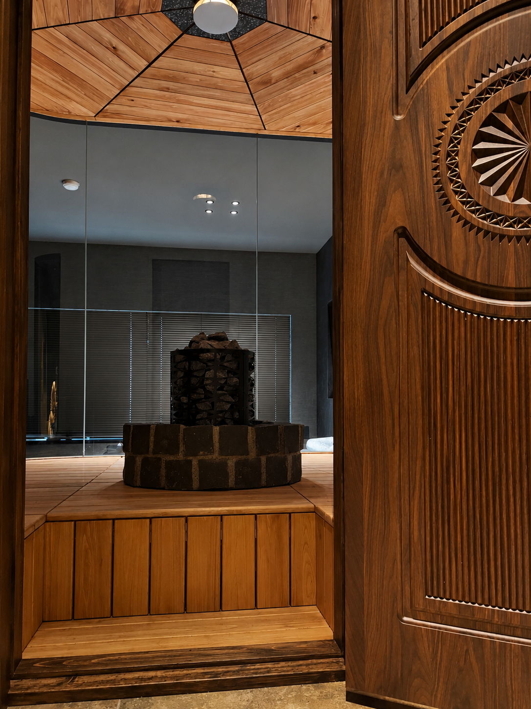 Private sauna at Kanako Penthouse in Tokyo