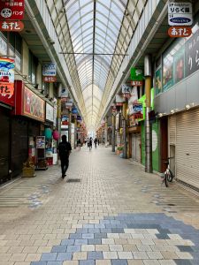 Tokyo shopping arcade illustrating the traditional shotengai atmosphere of local neighbourhoods